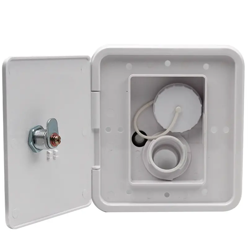 RV Gravity Water Inlet Hatch White Caravan Accessories Parts - salelink.co.nz