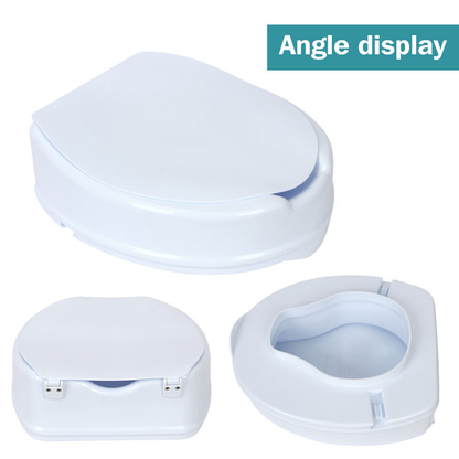 Raised Toilet Seat With Lid