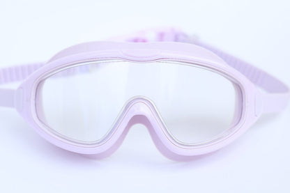 Purple goggles on a light purple background