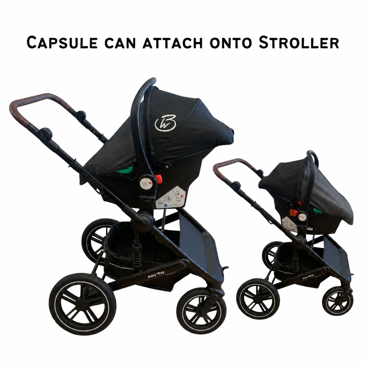 Preorder - Supra Sapphire Bundle - 4in1 Stroller Buggy + Bassinet + Capsule with ISOFIX Base Combo with 360 GoldSpin Rotating Convertible Car Seat