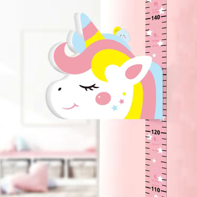 Cute Ruler Height Chart Kids Measurement Wall Stickers Nursery Decor Removable Decal