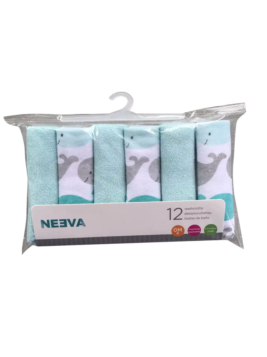 Neeva Washcloths - Pack of 12 - Babyonline