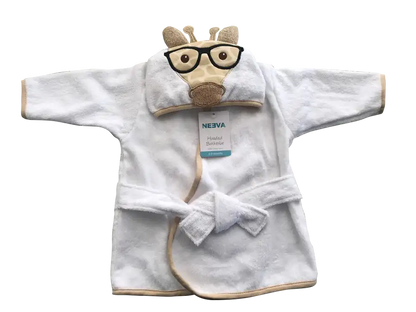 Neeva Baby Bath Robe HIPSTER GIRAFFE - Babyonline