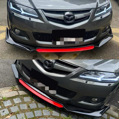 Car Body Spoiler Splitter Kit Bumper Protector Lip