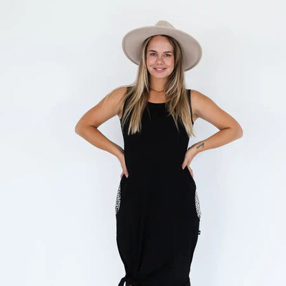 Milkbar Breastfeeding Chloe Dress | Black - Babyonline