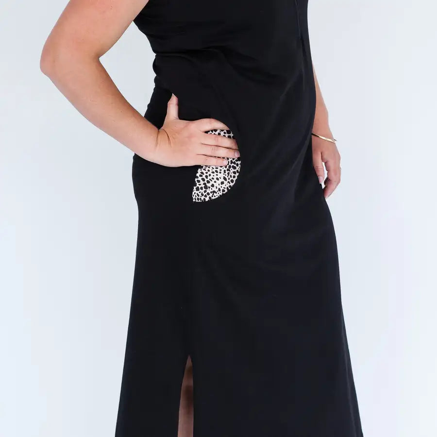 Milkbar Breastfeeding Chloe Dress | Black - Babyonline