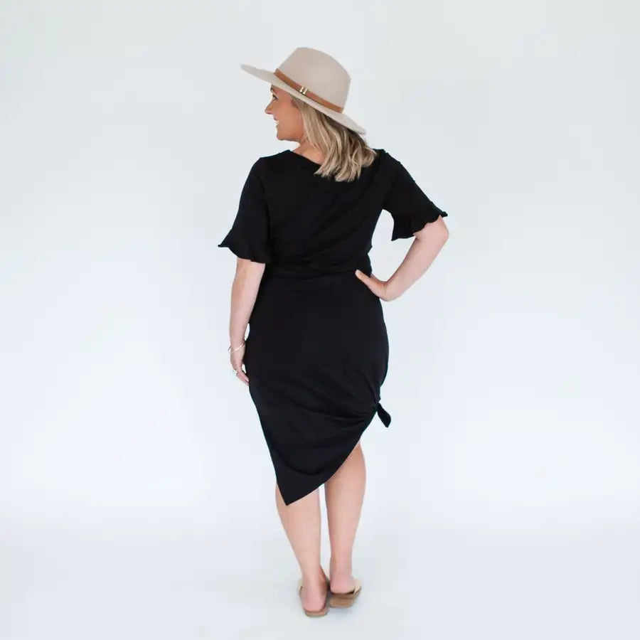 Milkbar Breastfeeding Zaria Dress | Black - Babyonline