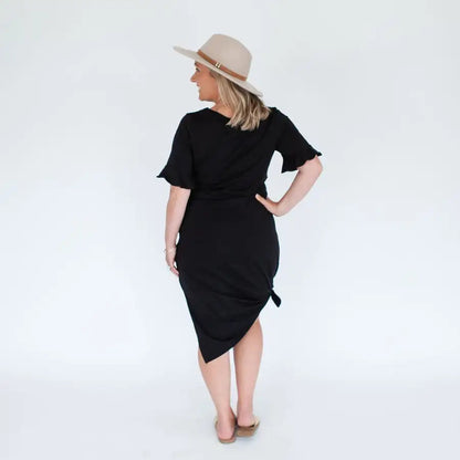 Milkbar Breastfeeding Zaria Dress | Black - Babyonline