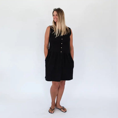 Milkbar Breastfeeding Billie Dress | Black - Babyonline
