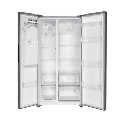 Imprasio 513L Side by Side Fridge Freezer With Water Dispenser Stainless Steel