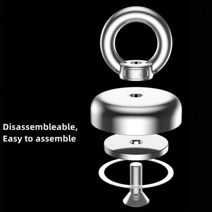 340kg Salvage Recovery Magnet with 20M Rope