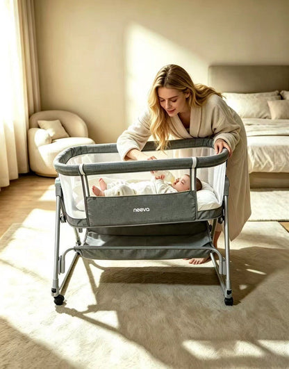 Neeva Co-Sleeper Bassinet with Mosquito Net Canopy