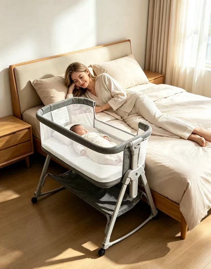 Neeva Co-Sleeper Bassinet with Mosquito Net Canopy