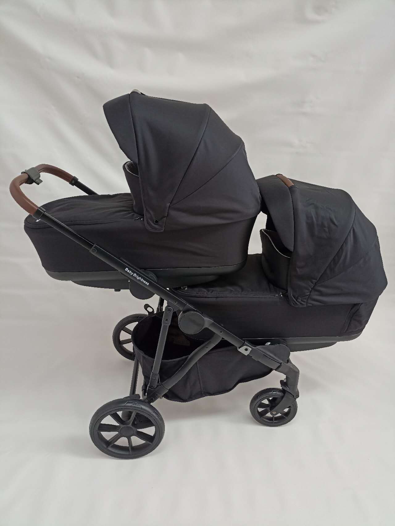 Double Pram – Luxe Twin Stroller with Double Bassinets and Car Seats