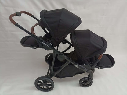 Double Pram – Luxe Twin Stroller with Car Seat