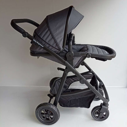 Newborn Pram – Palms 2+ Stroller with Carrycot and Car Seat (Grey)