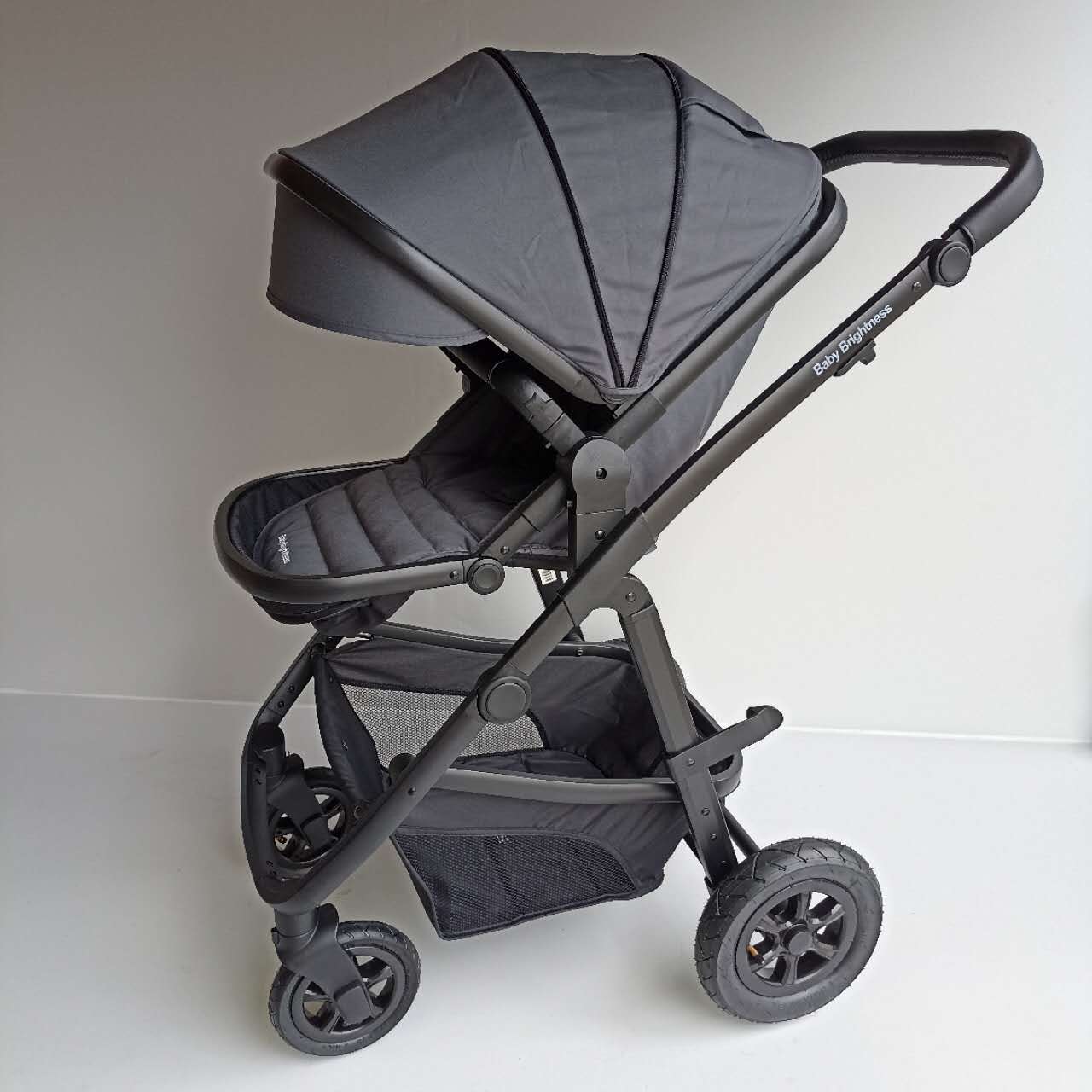 Baby Brightness Palms 2+ baby stroller dark grey