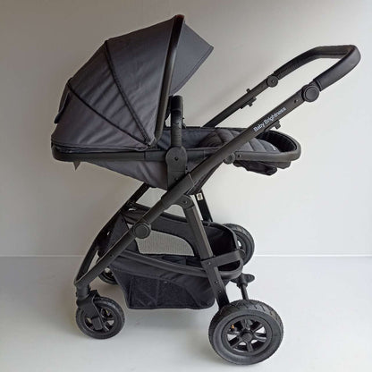 Newborn Pram – Palms 2+ Stroller with Carrycot, Car Seat and Rotating ISOFIX Base (Black)