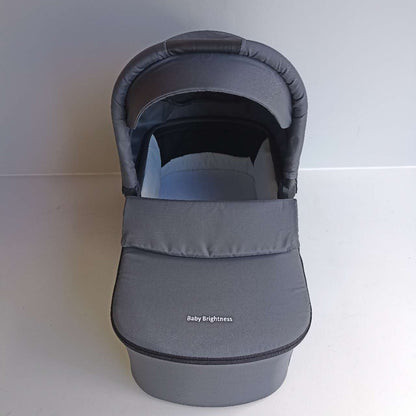 Newborn Pram – Palms 2+ Stroller with Carrycot, Car Seat and Rotating ISOFIX Base (Black)