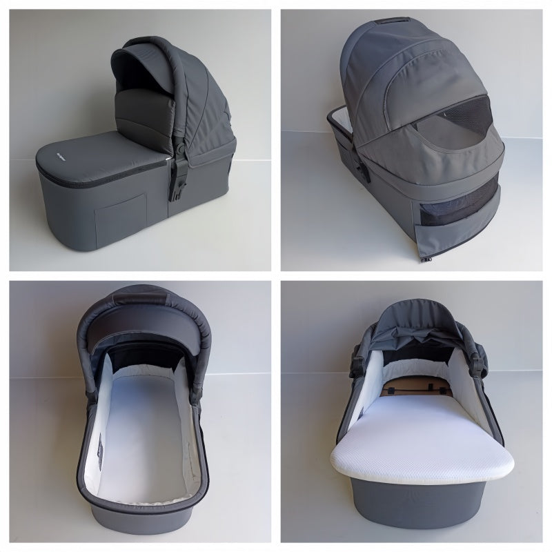 Newborn Pram – Palms 2+ Stroller with Carrycot and Car Seat (Grey)