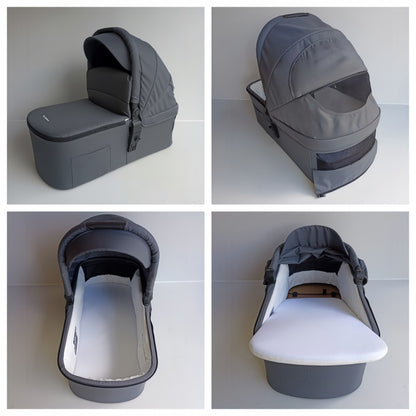 Baby Brightness Palms 2+ baby stroller with carrycot and capsule dark grey