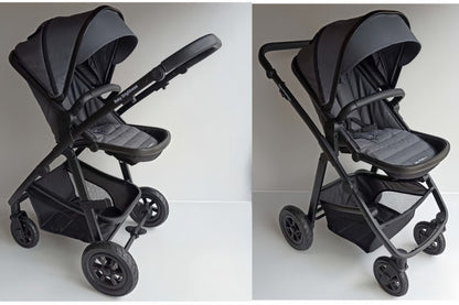 Pre-order Newborn Pram – Palms 2+ Stroller with Carrycot, Car Seat and Rotating ISOFIX Base (Grey) - image 3