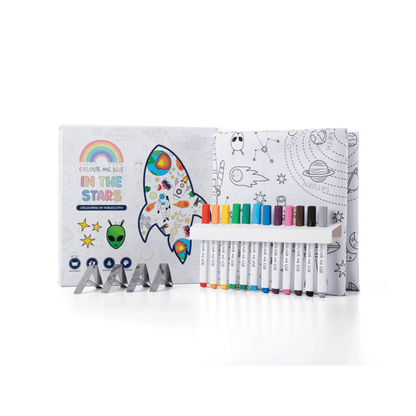 Colour Me Kids - Washable Colouring In Tablecloth Set