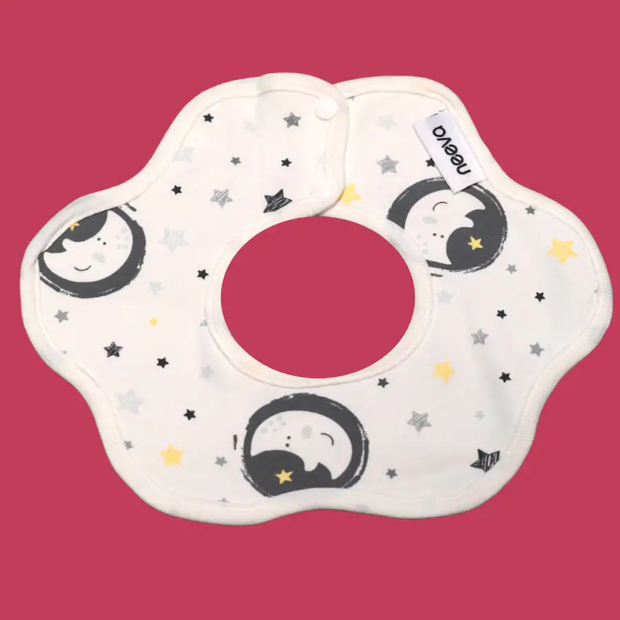 Neeva 5PCS Infant Cotton Drooling Saliva Collar Bibs - Babyonline