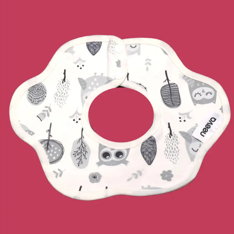 Neeva 5PCS Infant Cotton Drooling Saliva Collar Bibs - Babyonline