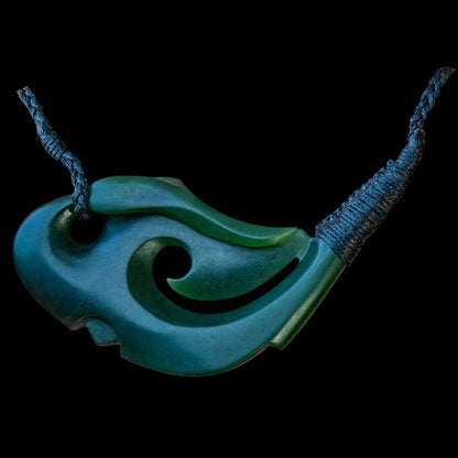 Large Matau with Wooden gift box by Nick Balme Pendant