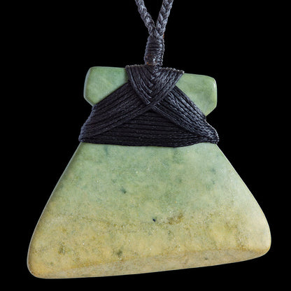Large Flower Jade Toki by Nick Balme Pendant
