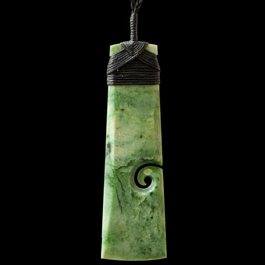 Large Hei Toki with Koru by Alex Sands Pendant