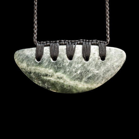 Hand carved Jade Breast Plate by Alex Sands Pendant