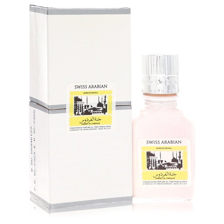 Jannet El Firdaus Concentrated Perfume Oil Free From Alcohol (Unisex White Attar) by Swiss Arabian 9 ml