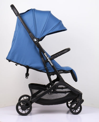 Travel Pram – AirGo Lightweight Stroller with Booster Seat (Blue)