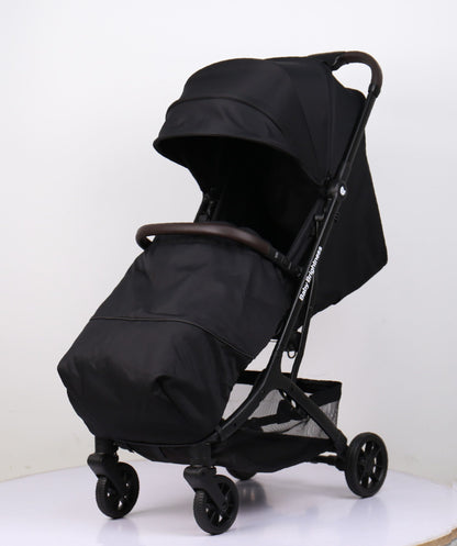 Travel Pram – AirGo Lightweight Stroller with Booster Seat (Black)