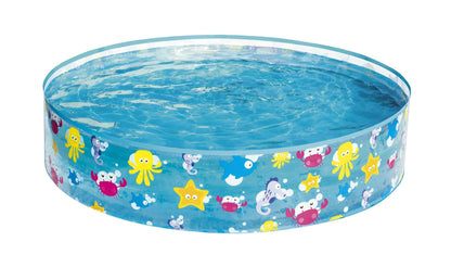 Bestway 1.22m x 25cm Kids Above Ground Pool Sea Life Design Portable