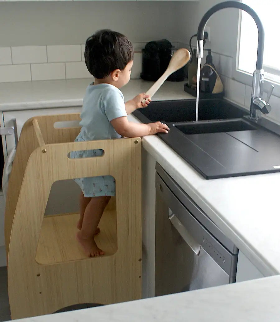 Kapai Wooden Kitchen Helper NATURAL - Babyonline