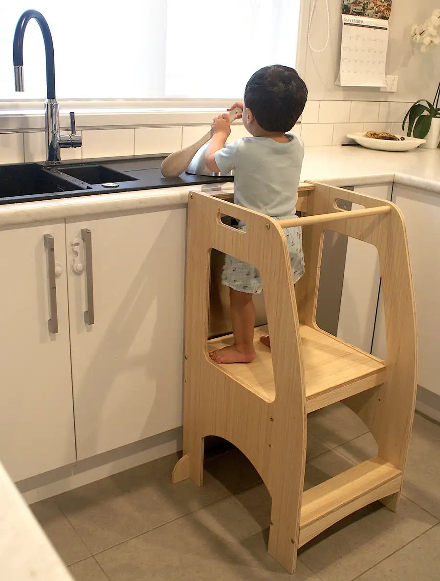 Kapai Wooden Kitchen Helper NATURAL - Babyonline
