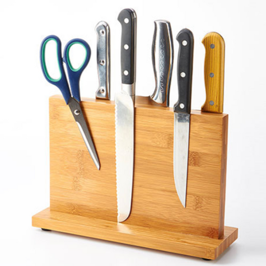 Bamboo Magnetic Knife Storage