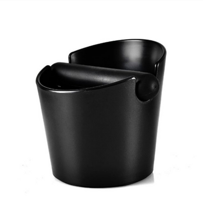 Coffee Waste Container Grinds Knock Box Tamper Tube Bin Black Bucket