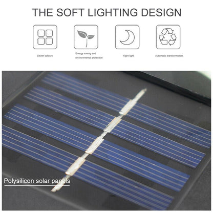Hanging Wind Chimes Solar Powered LED Light Colour Changing Garden Outdoor Decor