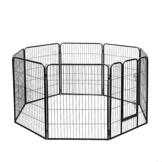 8 Panel Pet Playpen Fold Exercise Cage Fence Enclosure Dog Puppy