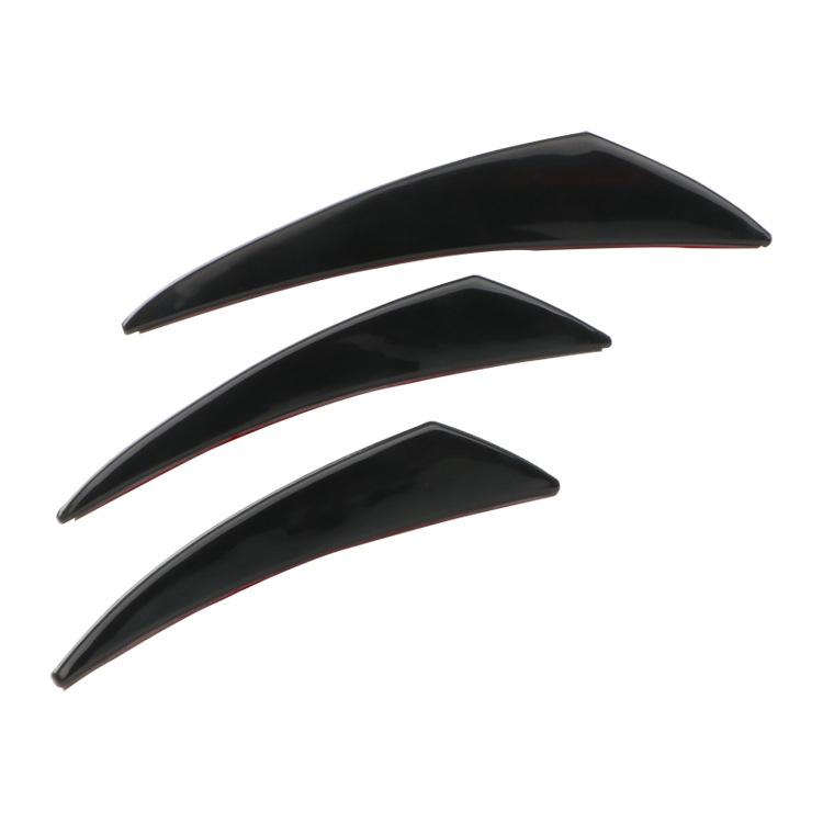 6Pcs Car Front Bumper Lip Splitter Fins Body Spoiler Canards Refit