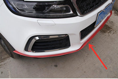 Car Front Bumper Lip Skirt Protector Splitter Body Spoiler Rubber Universal 2.5M