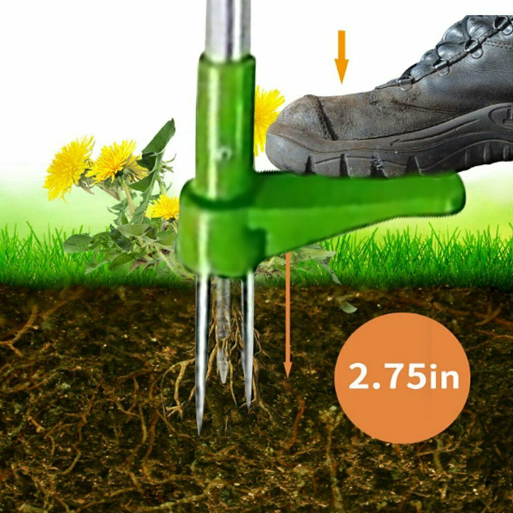 Weed Puller Weeder Twister Twist Pull Garden Lawn Root Killer Remover Tool