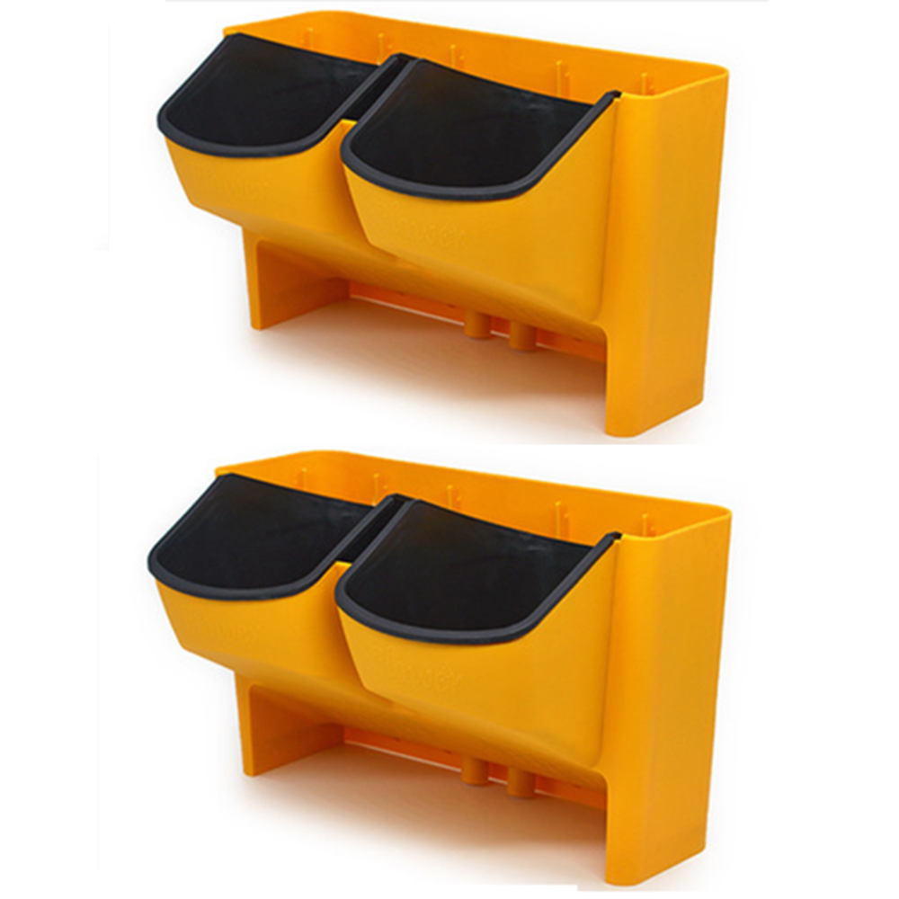 2 x 2-Pocket Vertical Wall Planter Hanging Flower Plant Garden Box Pot