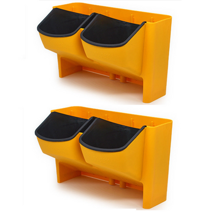 2 x 2-Pocket Vertical Wall Planter Hanging Flower Plant Garden Box Pot