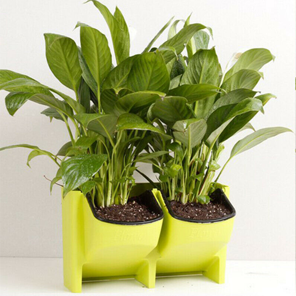 2 x 2-Pocket Vertical Wall Planter Hanging Flower Plant Garden Box Pot