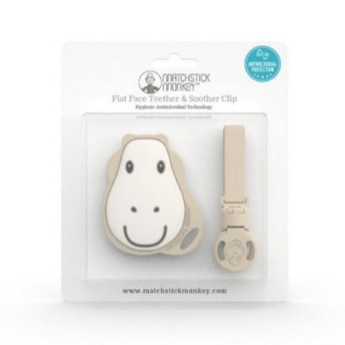 Matchstick Monkey - Flat Face Teether & Soother Clip
